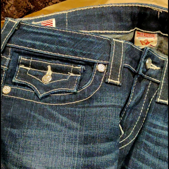 True Religion Jeans with Swarovski Crystals - Picture 2 of 3